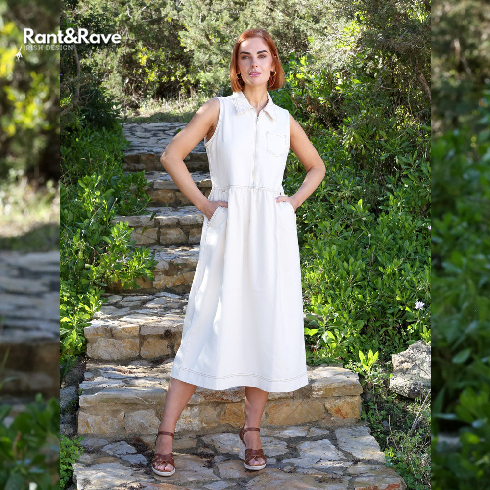 Rant and Rave Philly Ecru Dress