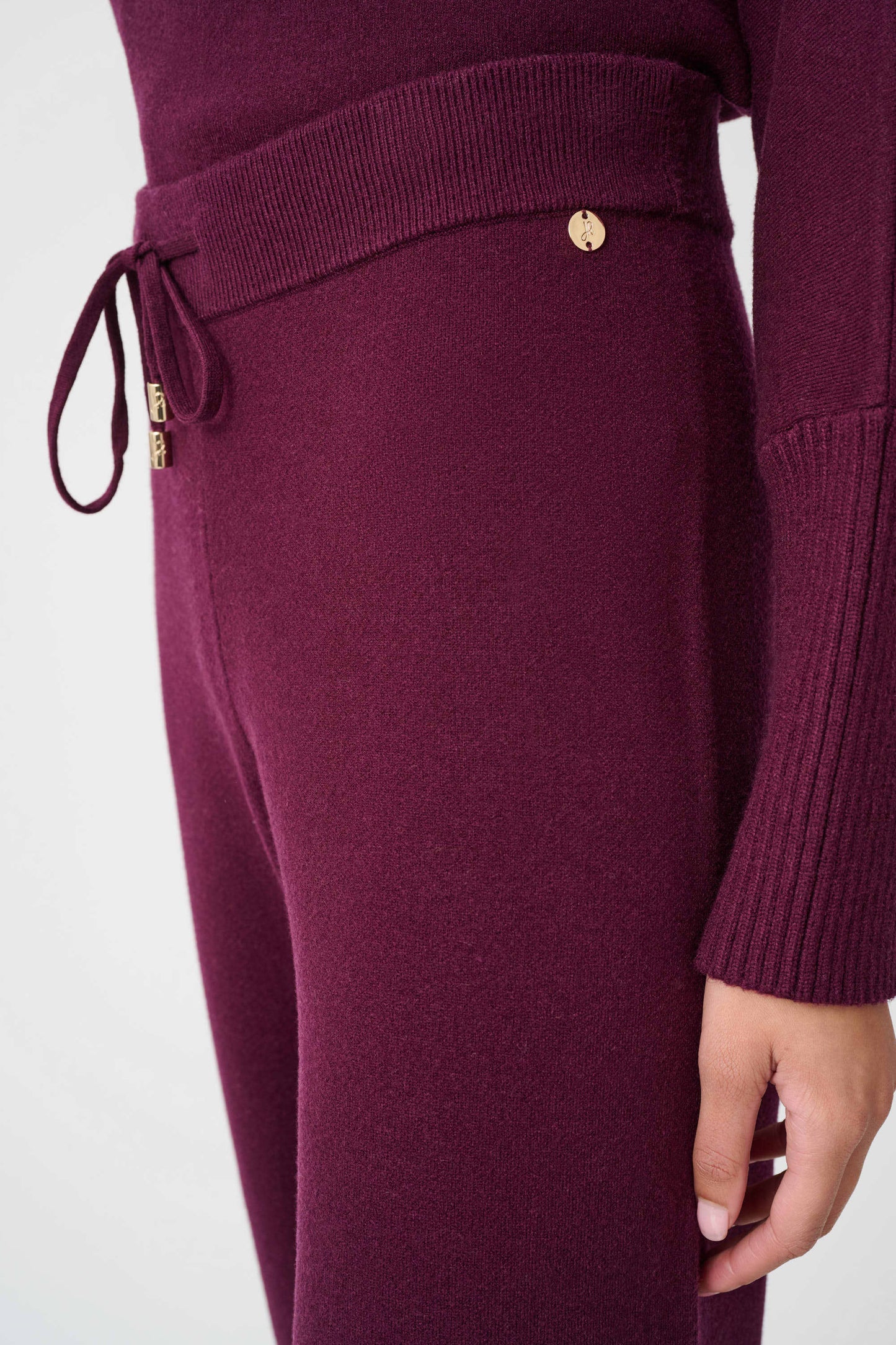 JOSEPH RIBKOFF Brushed Viscose And Nylon Knit Pull-On Pants 263934