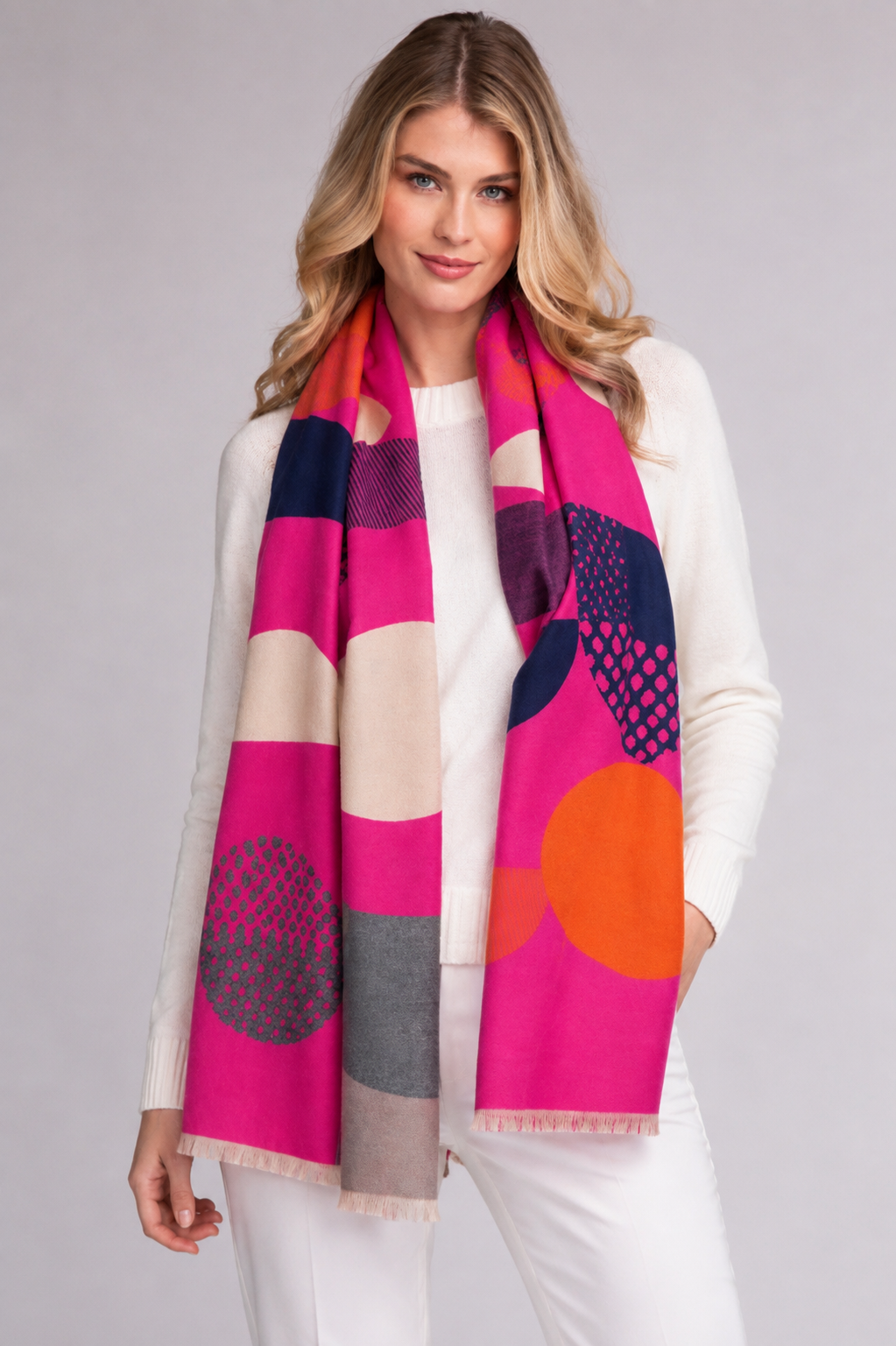 Bonnie Scarf – Pink Print