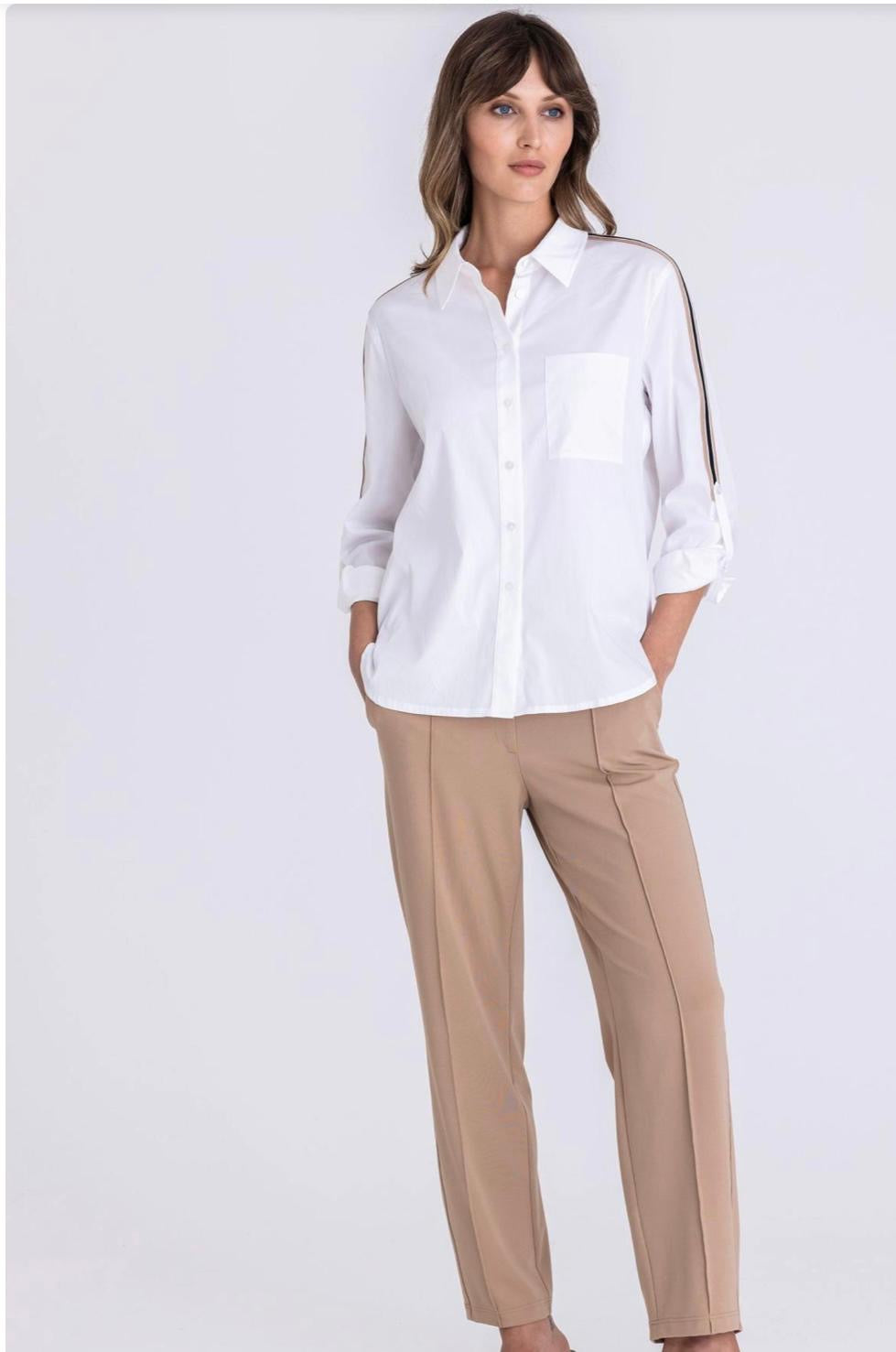 TUZZI Golden Oasis 445.155 soft cream shirt