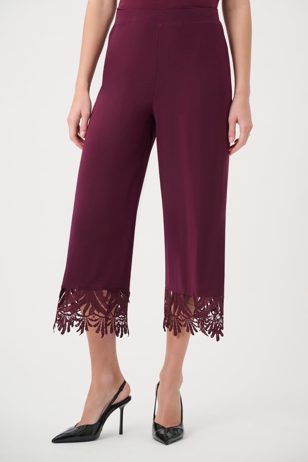 Lace Hem Culotte Pants
262095W26