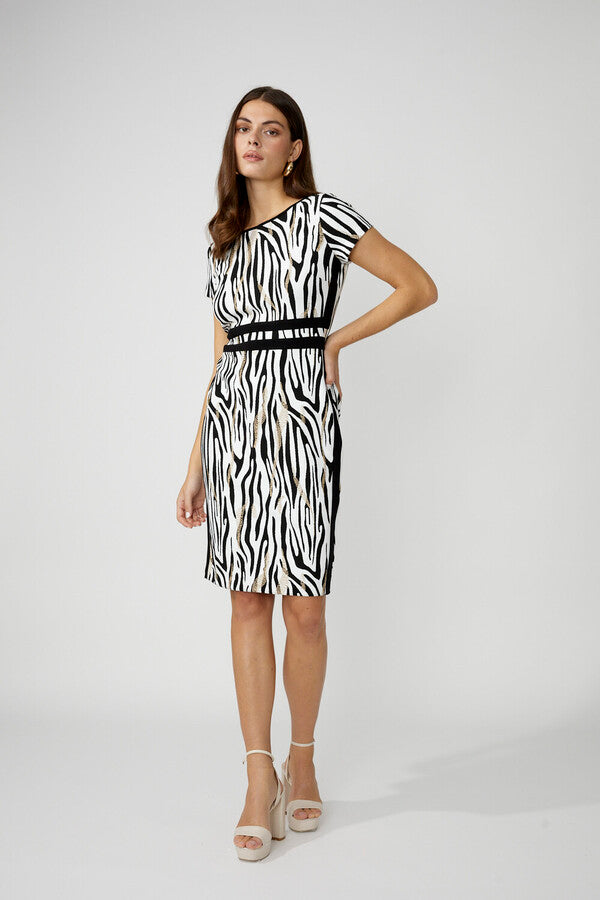 FRANK LYMAN Animal Print Bodycon Dress Style 256417