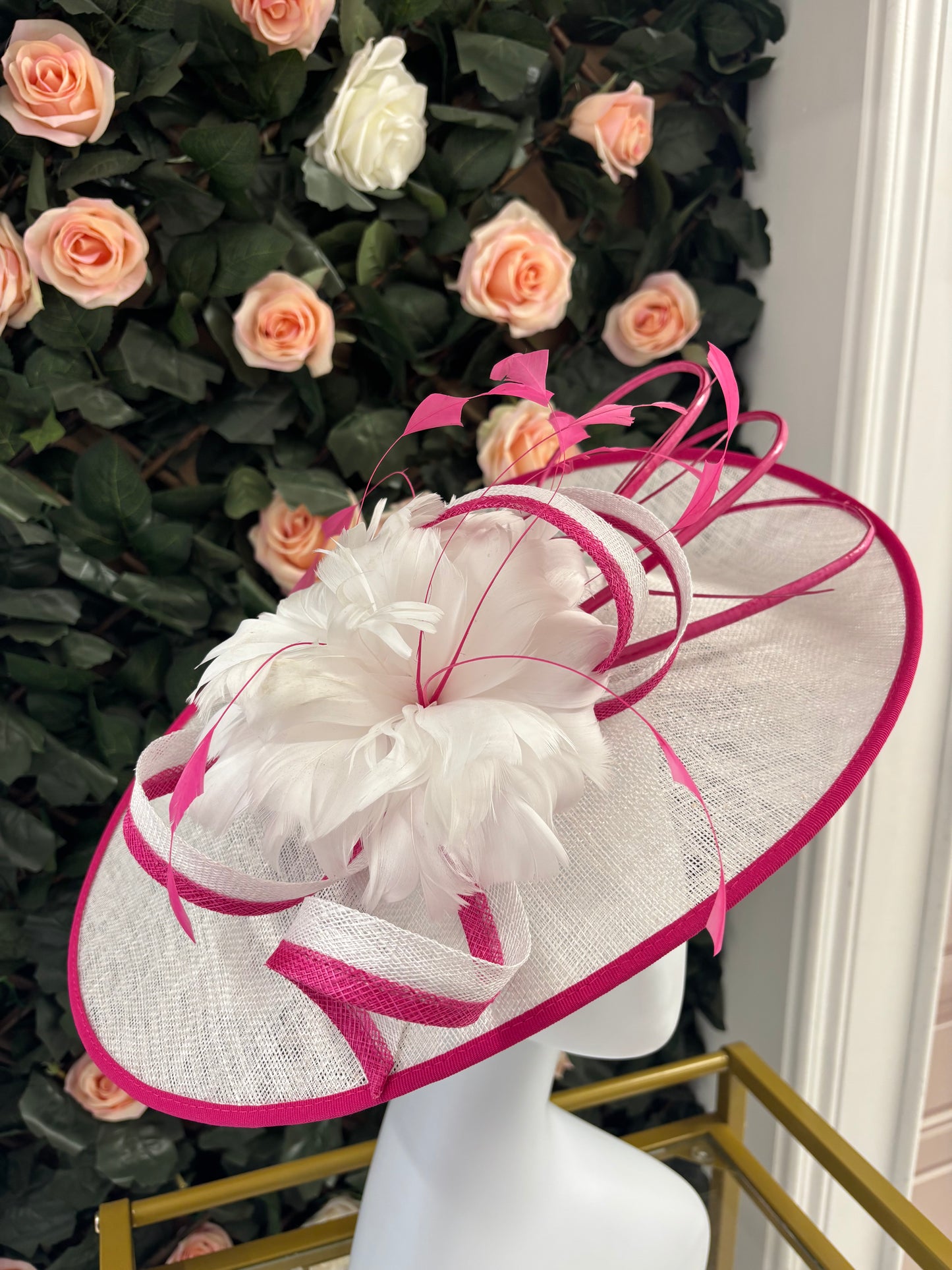 Nigel rayment 39 in ivory/ fuchsia