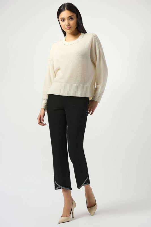 Classic Straight Leg Stretch Denim Jeans / black 
253986
_