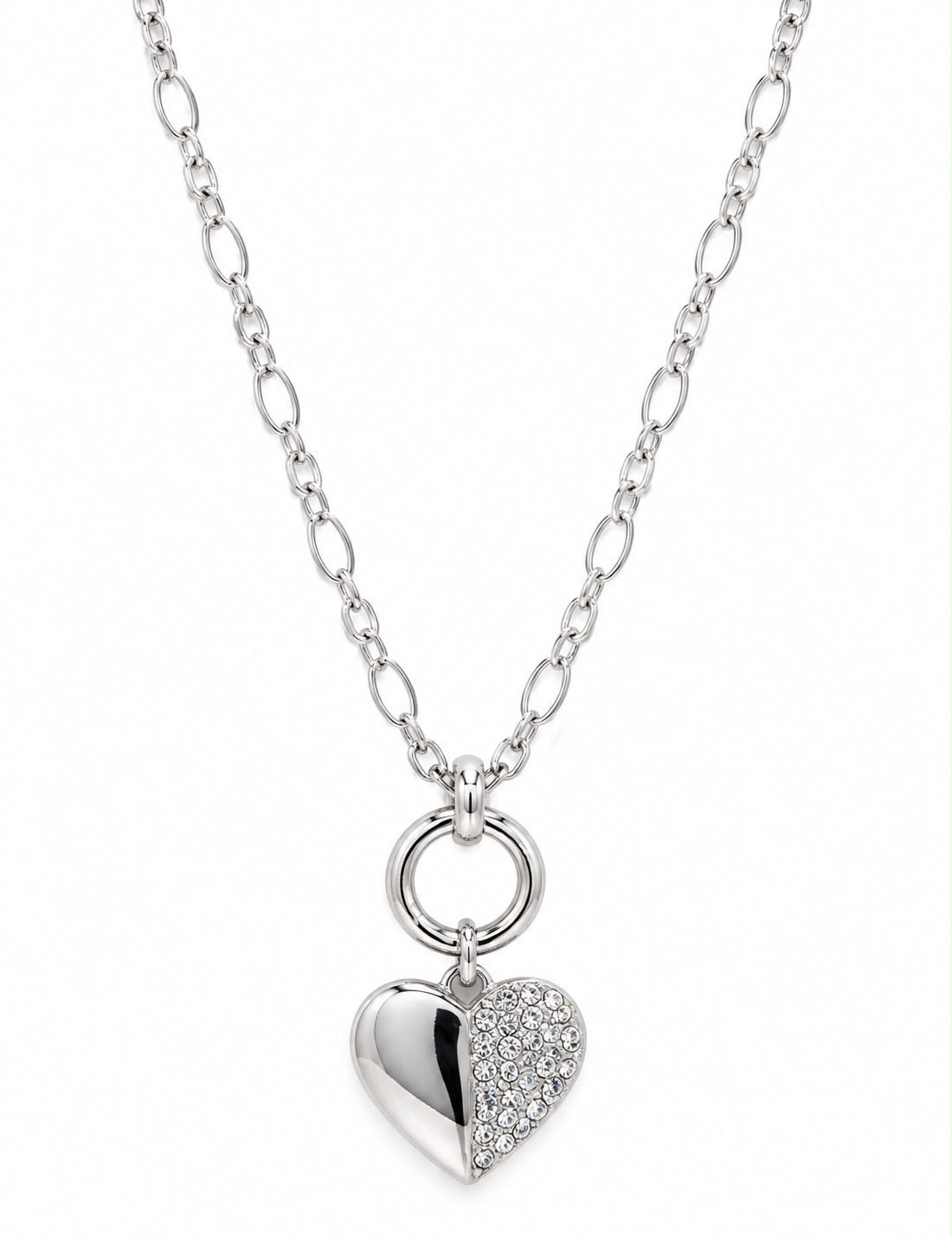 Miss crystal 26840 *Long silver heart pendant