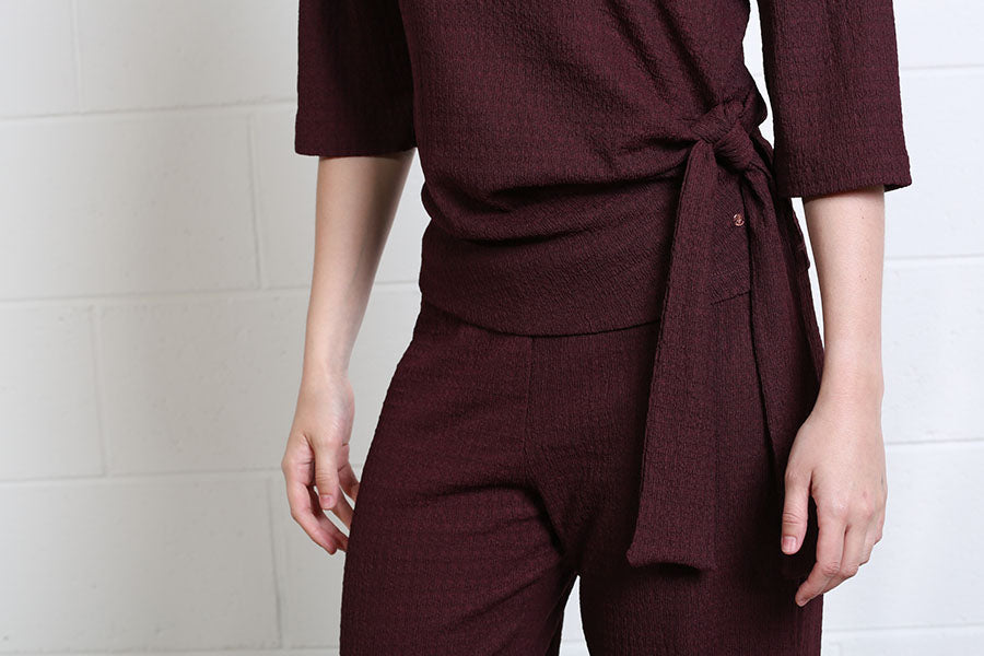 Rant and Rave Freya Textured Co-Ord Chocolate Brown