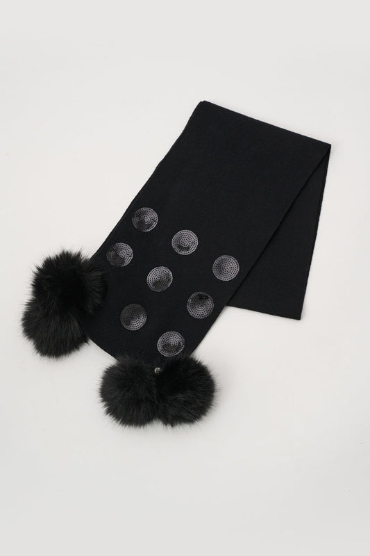 JOSEPH RIBKOFF 263983 Polka Dot Sequin Scarf