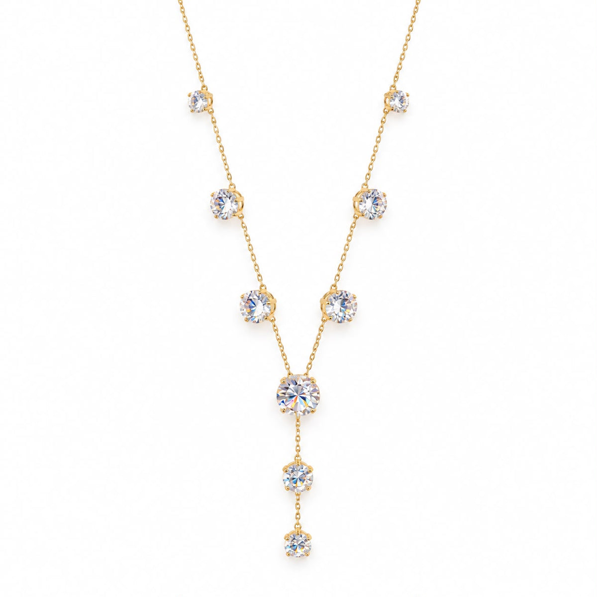 Miss crystal 26896 *Long crystal Y-drop necklace
