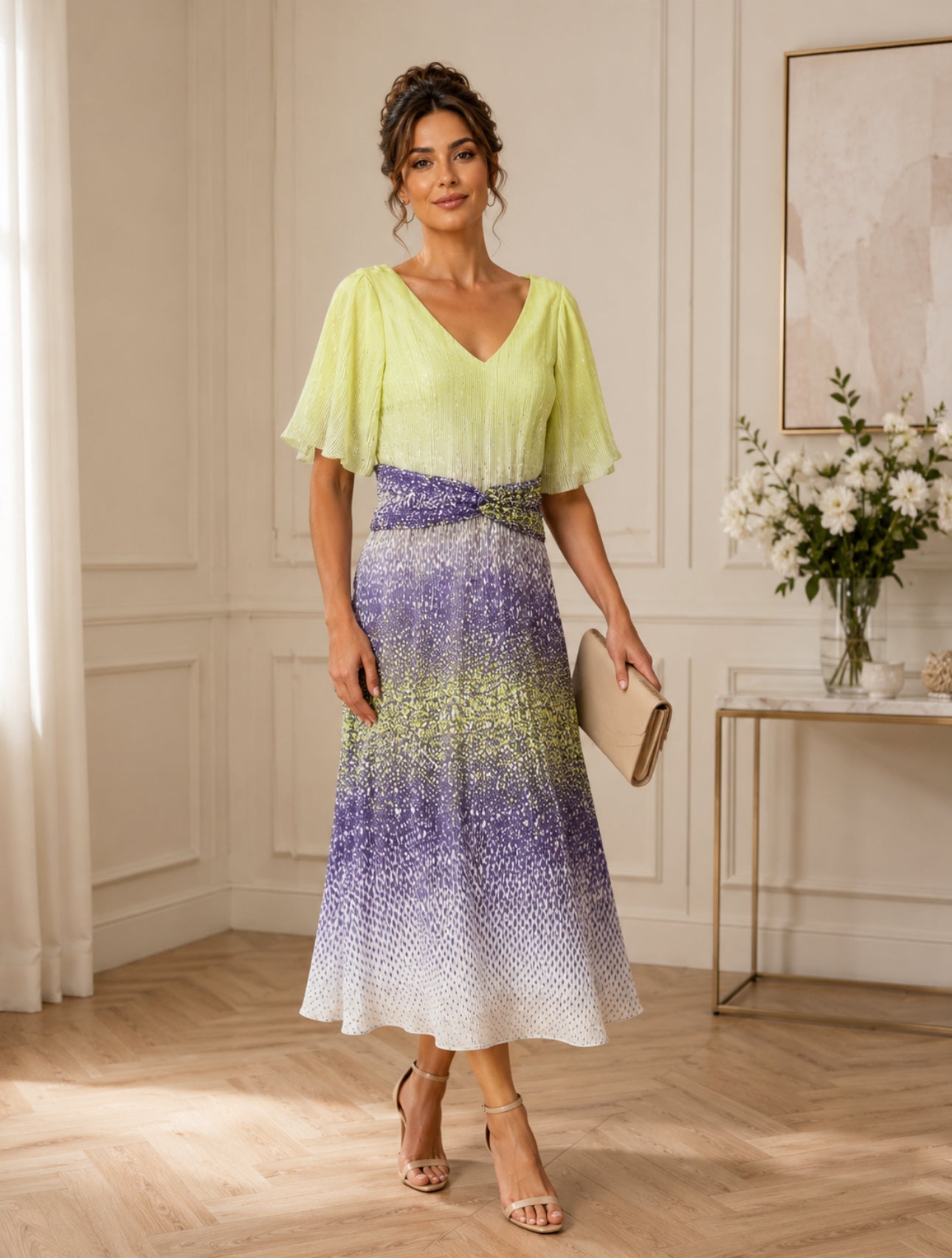 Lizabella 2076 print dress