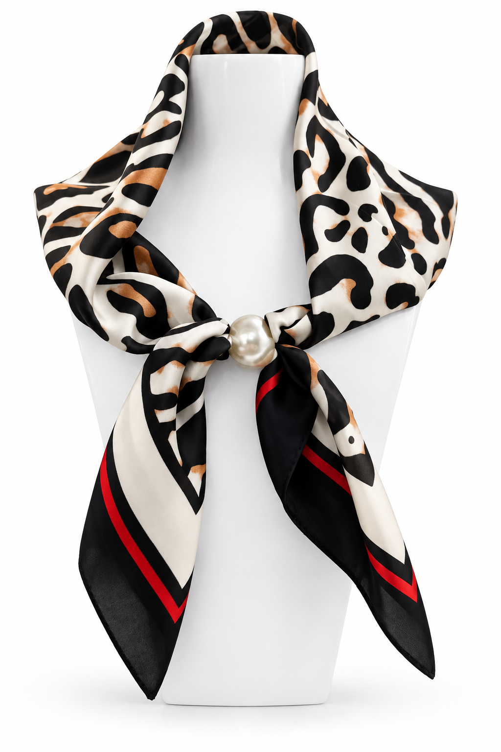 Julie animal print with red