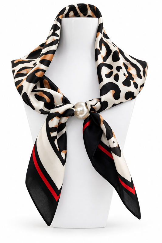 Julie animal print with red
