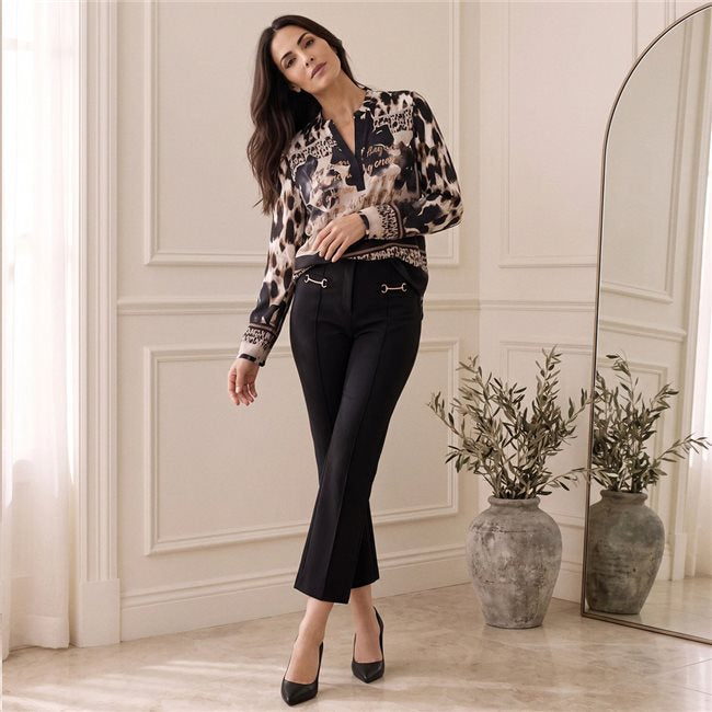 Robell Joella 09 51563 Black flared trouser