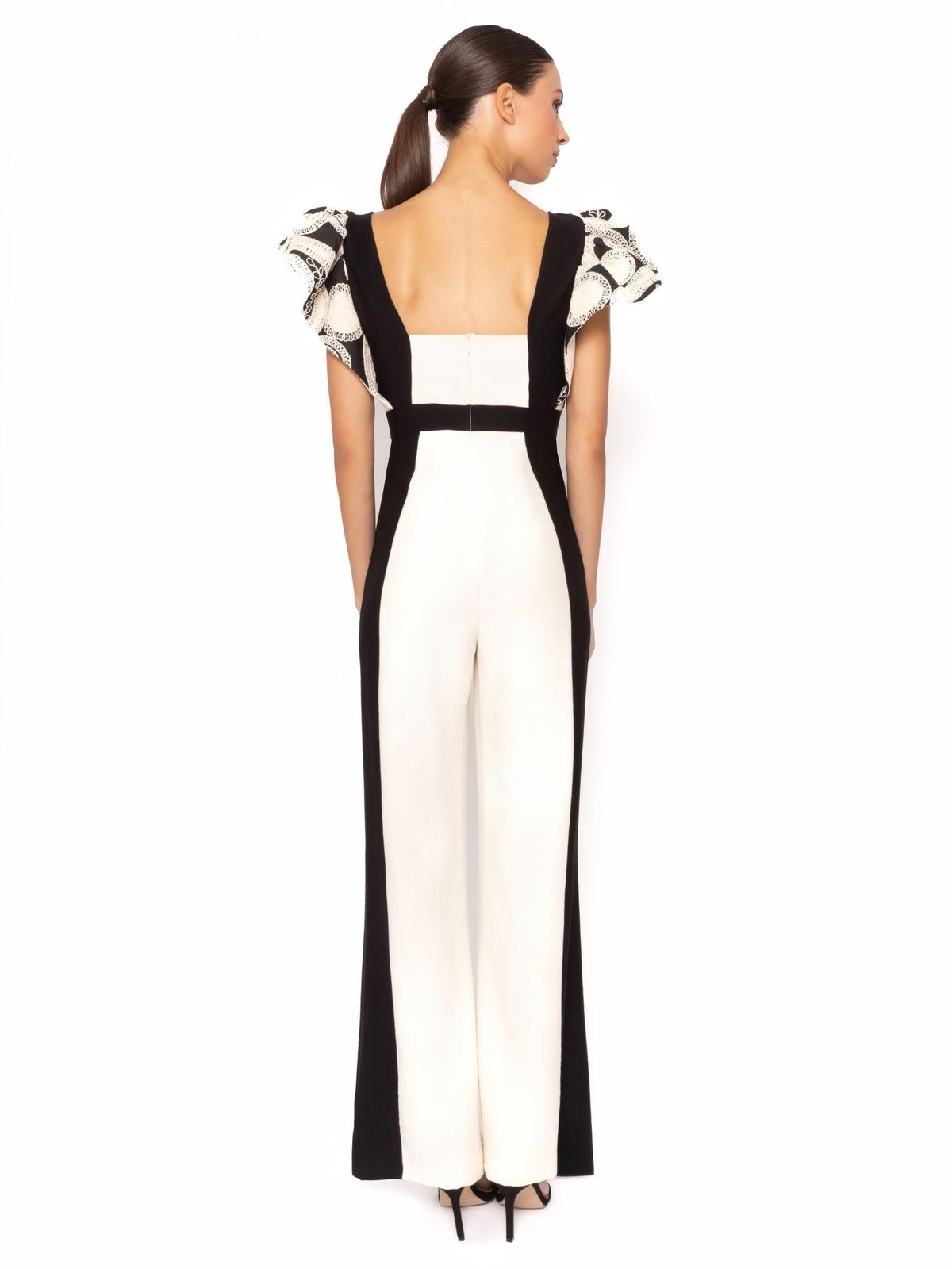 ARGGIDO 49566 Cream and Black Jumpsuit