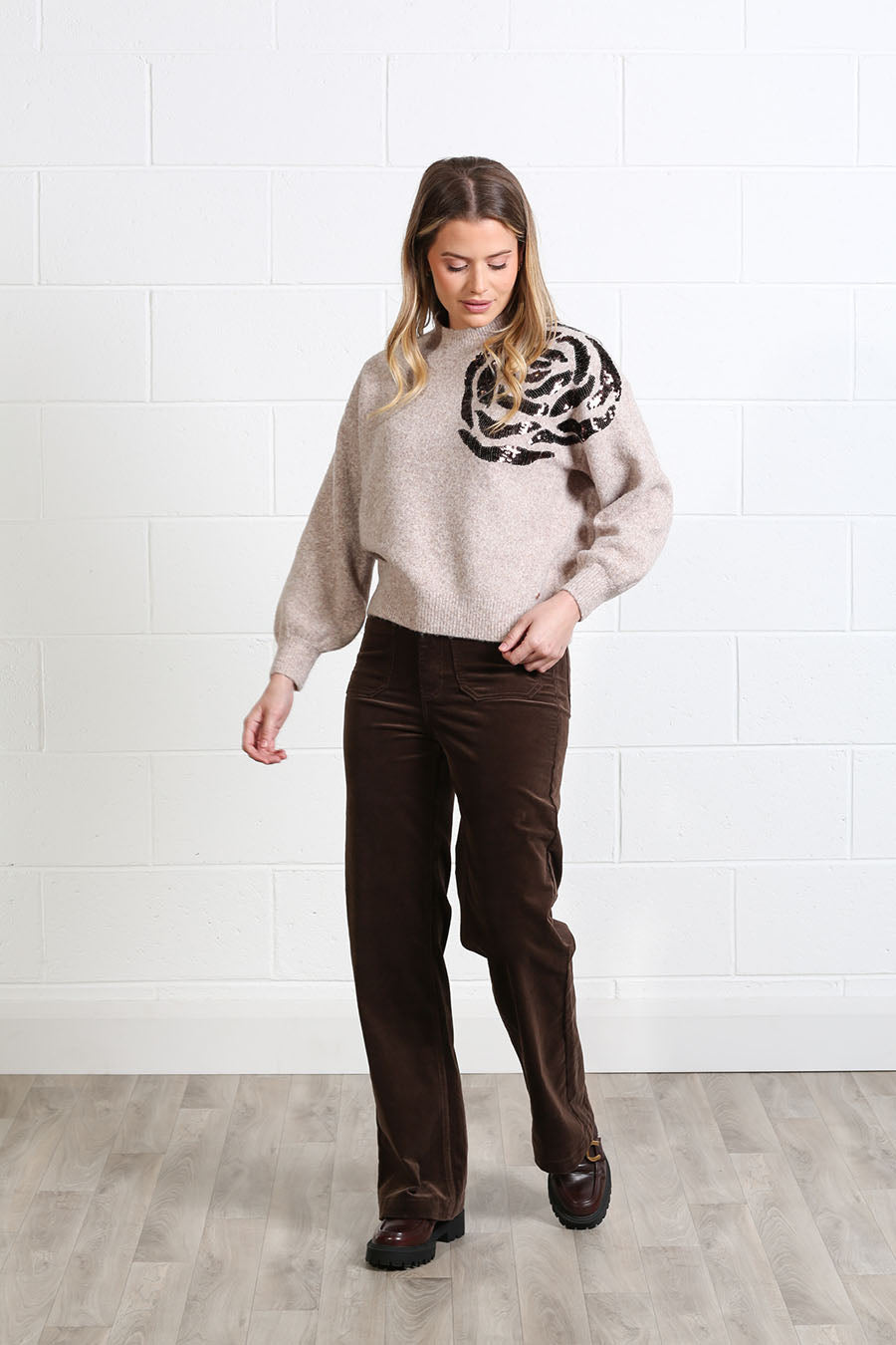 Rant and Rave Sarah Jumper Light Brown