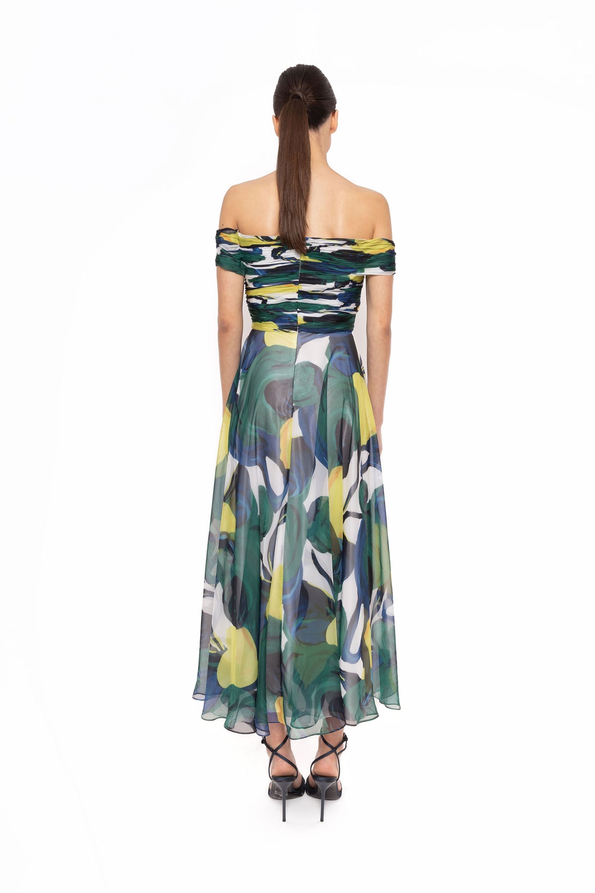 Carla Ruiz 52713 green multi dress
