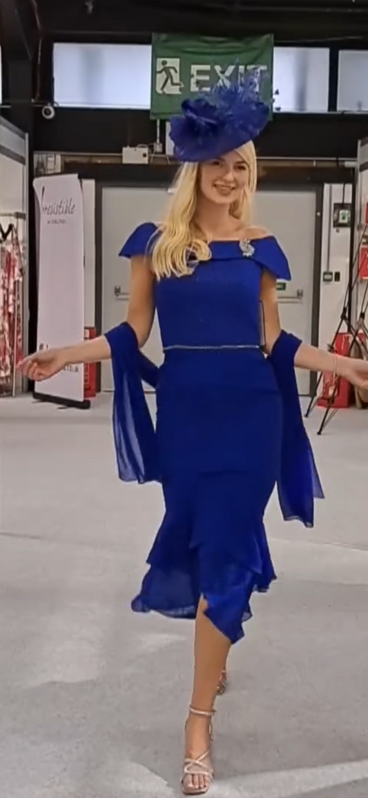 Veromia Occasions 0977 Royal Blue Dress
