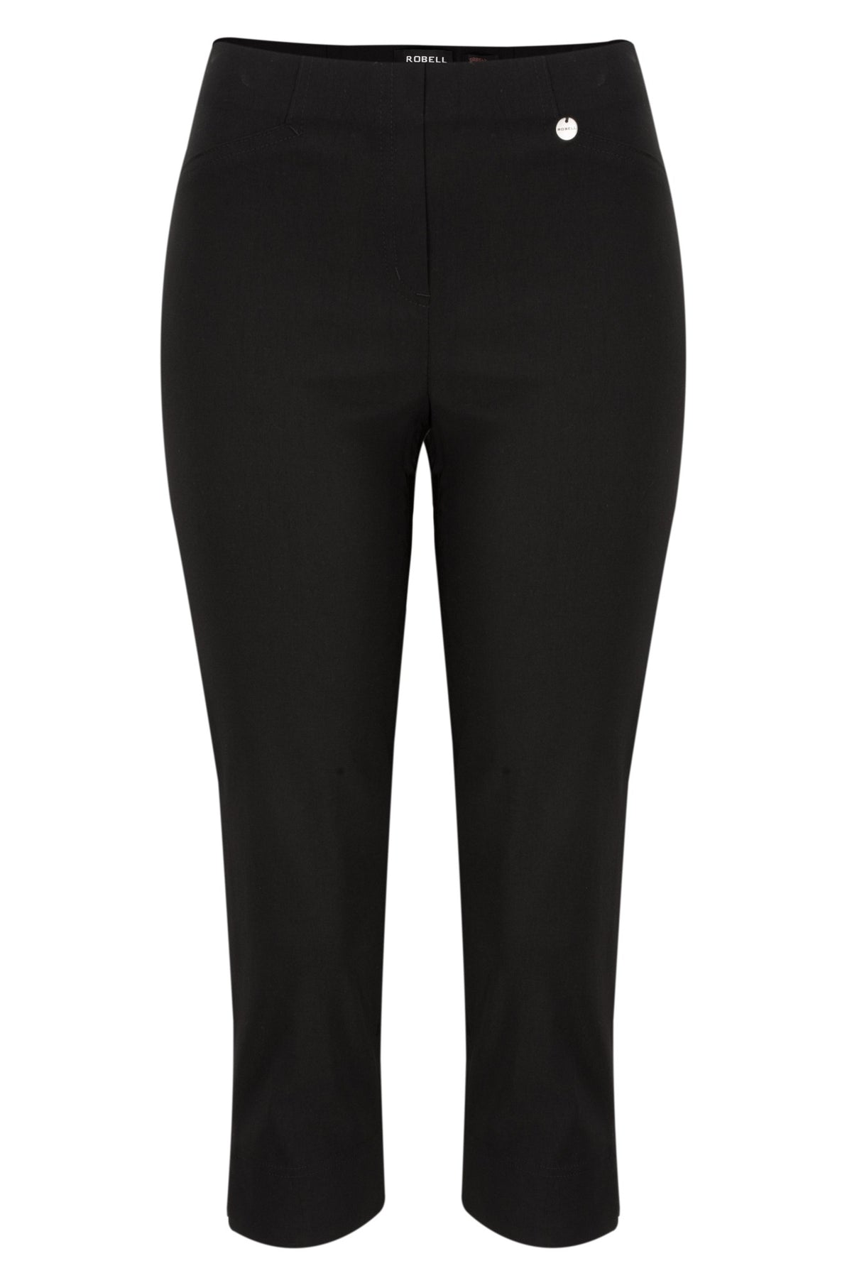SALE- Robell Rose 07 slim fit black cropped trouser