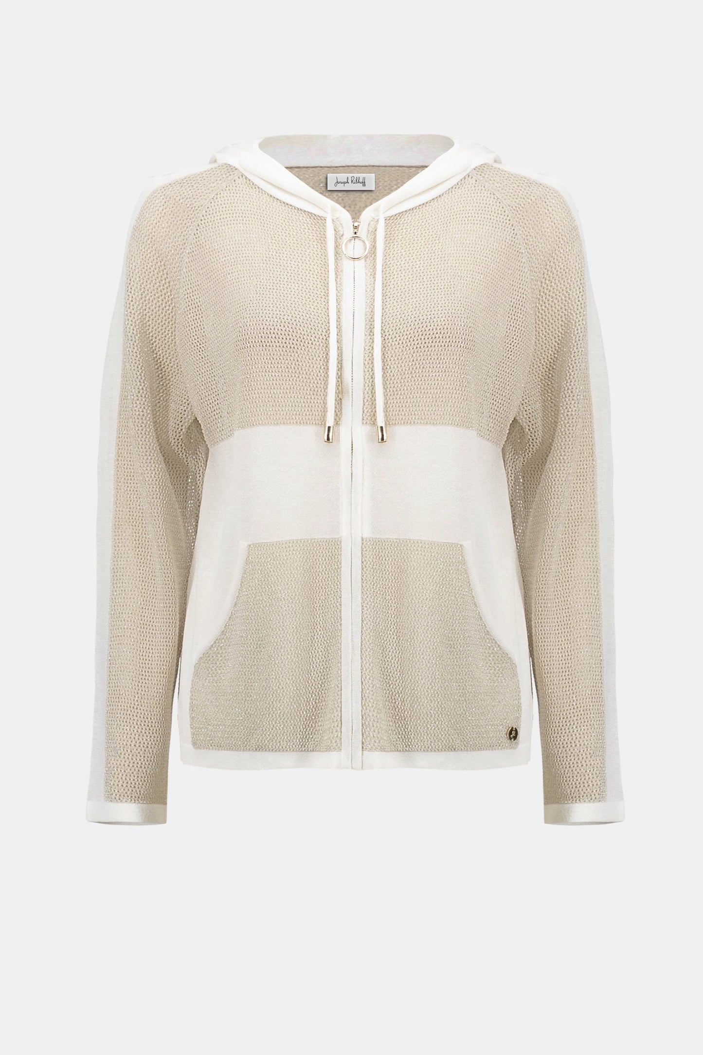 JOSEPH RIBKOFF 262613 Soft Knit Straight Hooded Zip Jacket