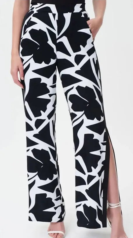 Printed Slit Pants Style 232046