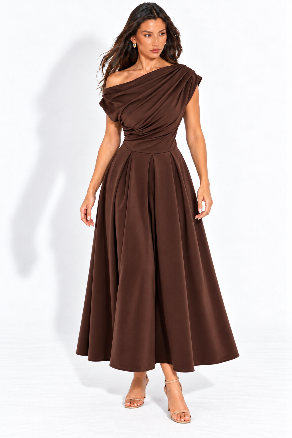 Belinda Brown Velvet Dress