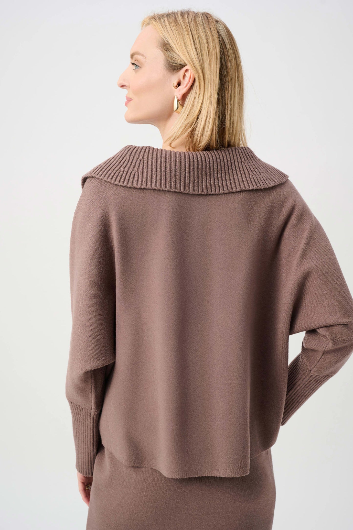 JOSEPH RIBKOFF Brushed Viscose And Nylon Shawl-Neck Sweater 263938