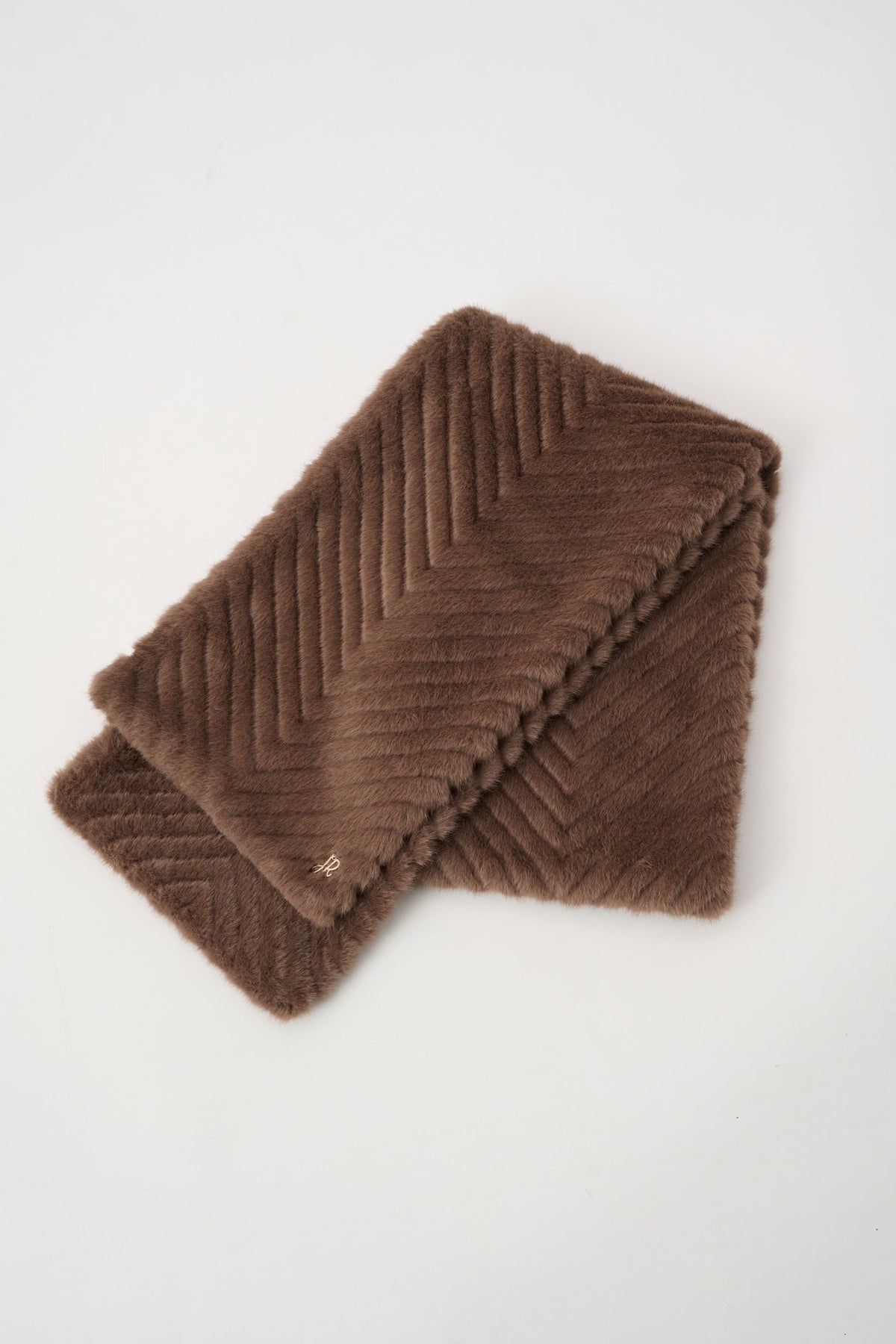 JOSEPH RIBKOFF 263975 Chevron Faux Fur Scarf