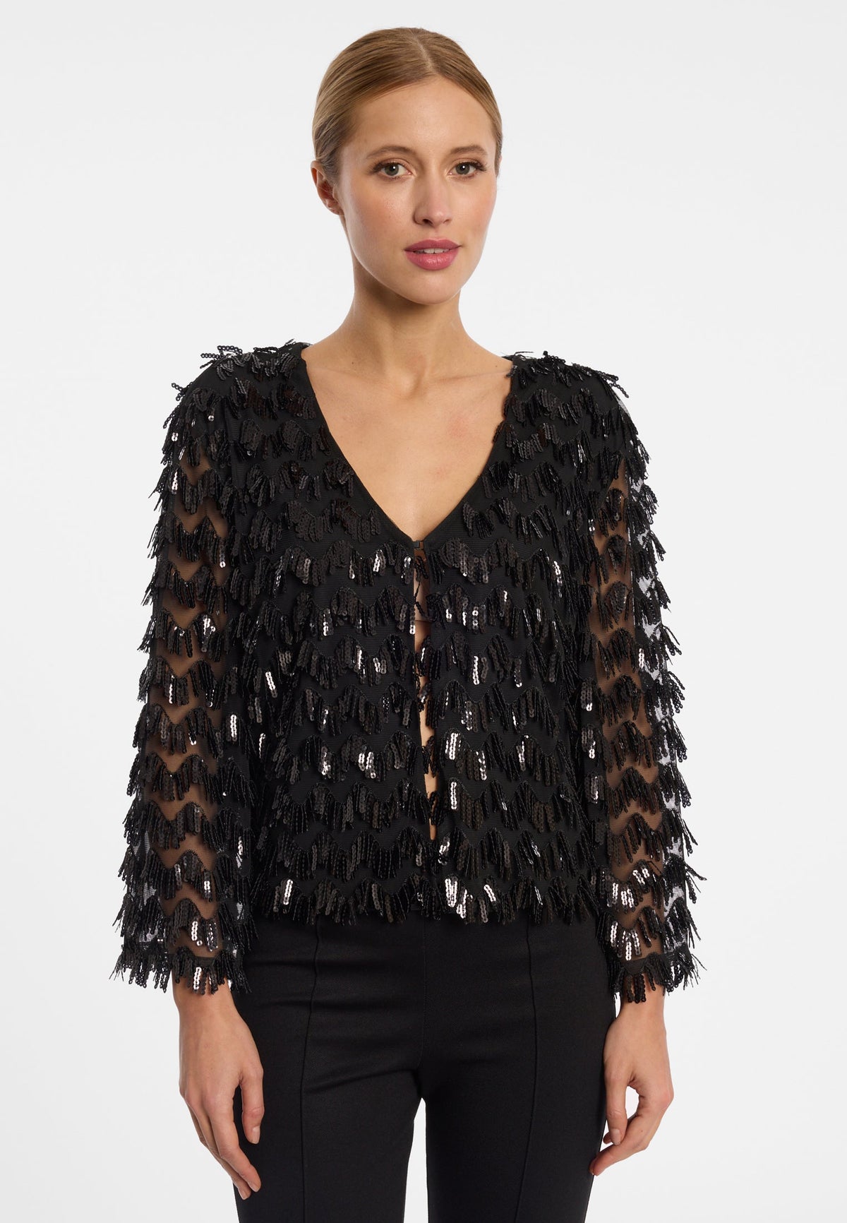 Ana Alcazar 022084 Ephira fringed jacket