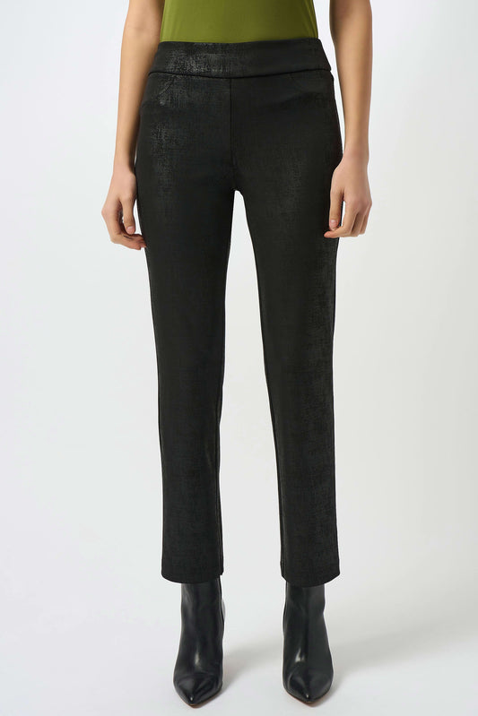 JOSEPH RIBKOFF 253000 Silky Knit Straight Pull-On Pants Black