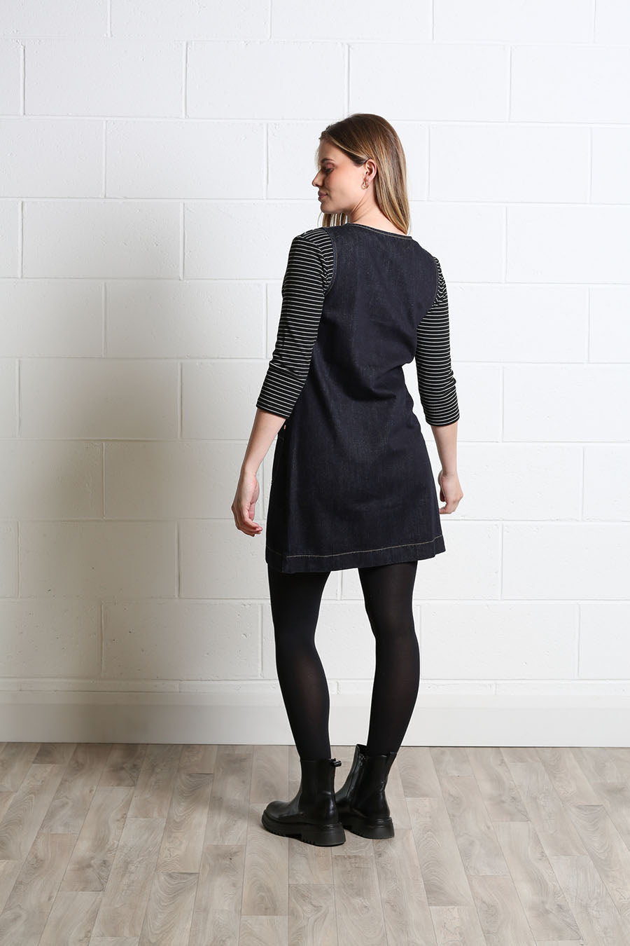 Rant and Rave Helena Denim Dress Dark Indigo