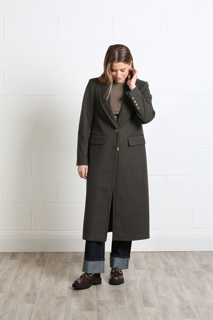 Rant & Rave Olivia Coat Deep Moss