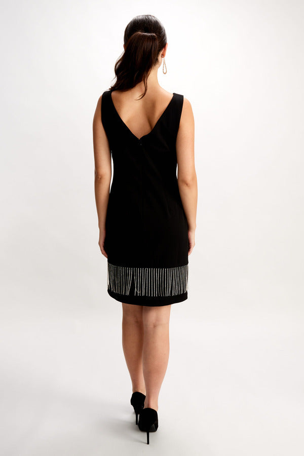 FRANK LYMAN Diamanté fringe dress 248204K