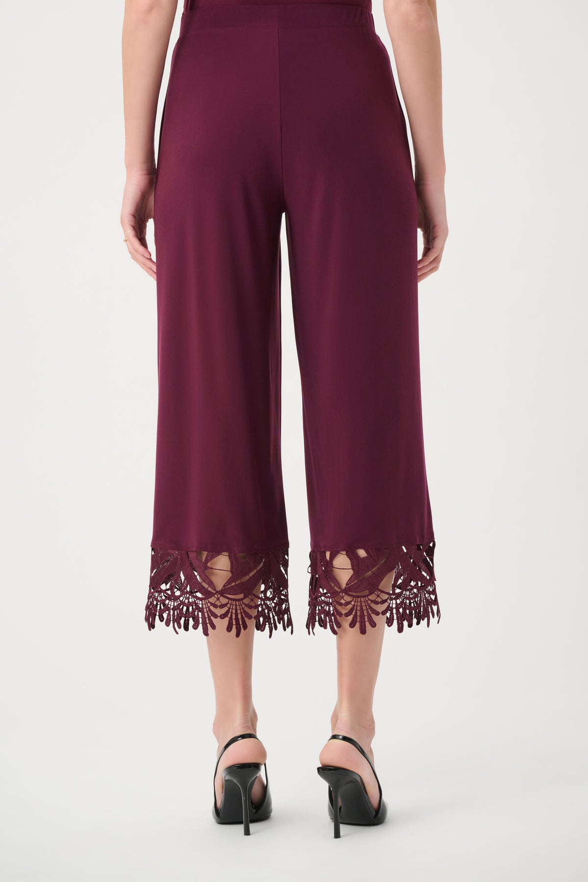 Lace Hem Culotte Pants
262095W26