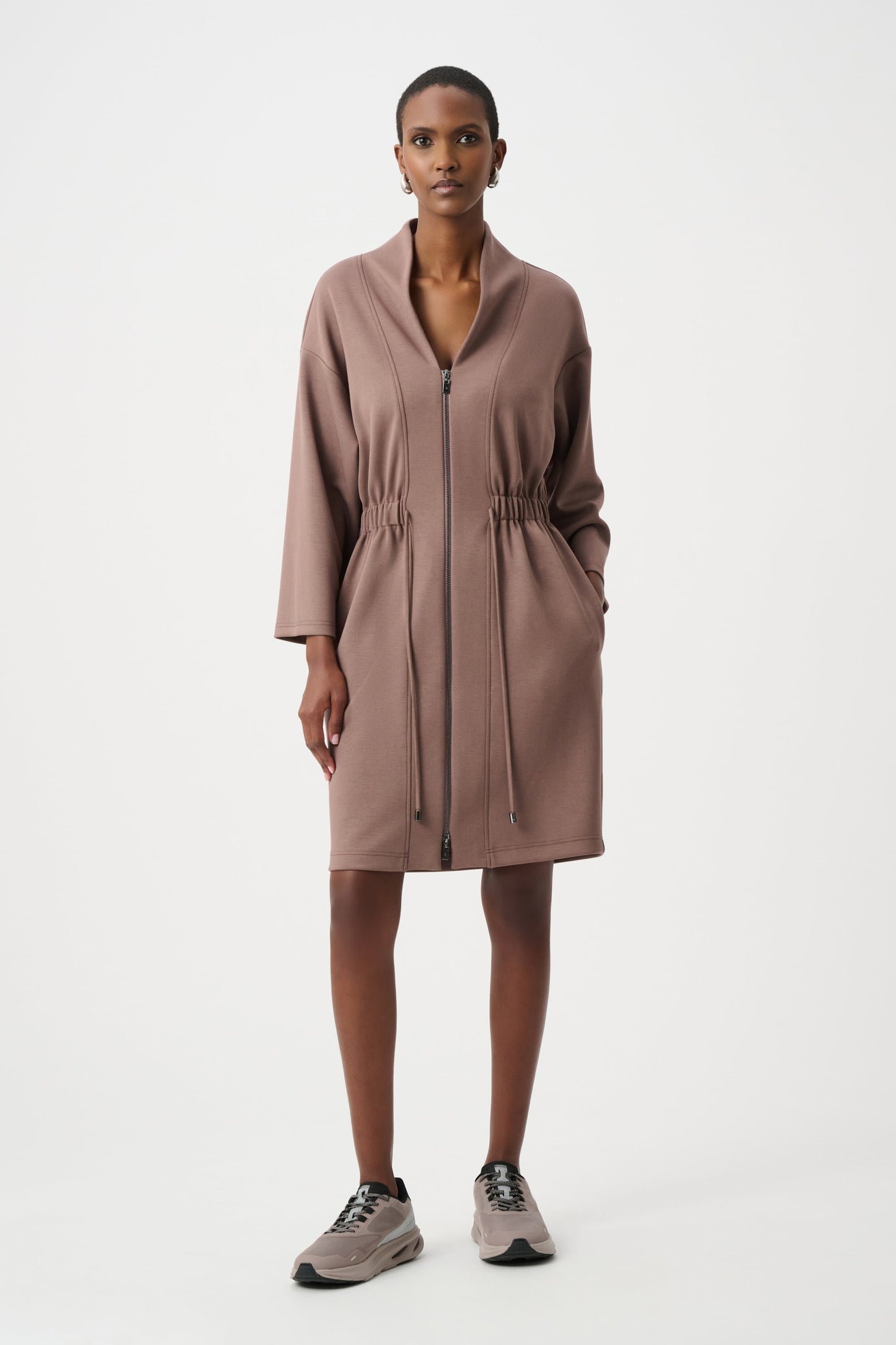 JOSPH RIBKOFF Scuba Jersey Dress With Front Zipper 263605