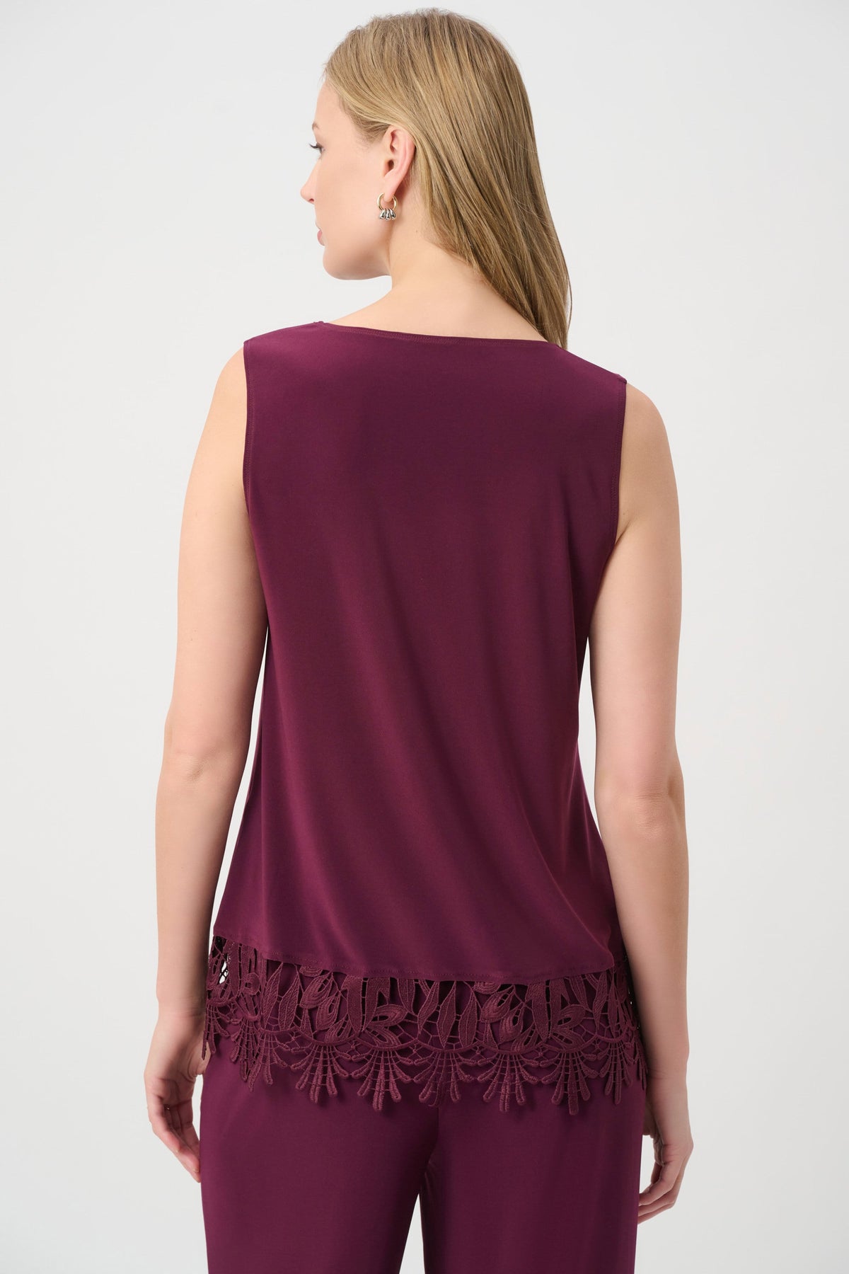 Lace Hem Sleeveless Top
262094W26