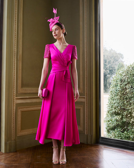 COUTURE CLUB S/S 2026 DRESS 1GH9 Fuchsia pink.