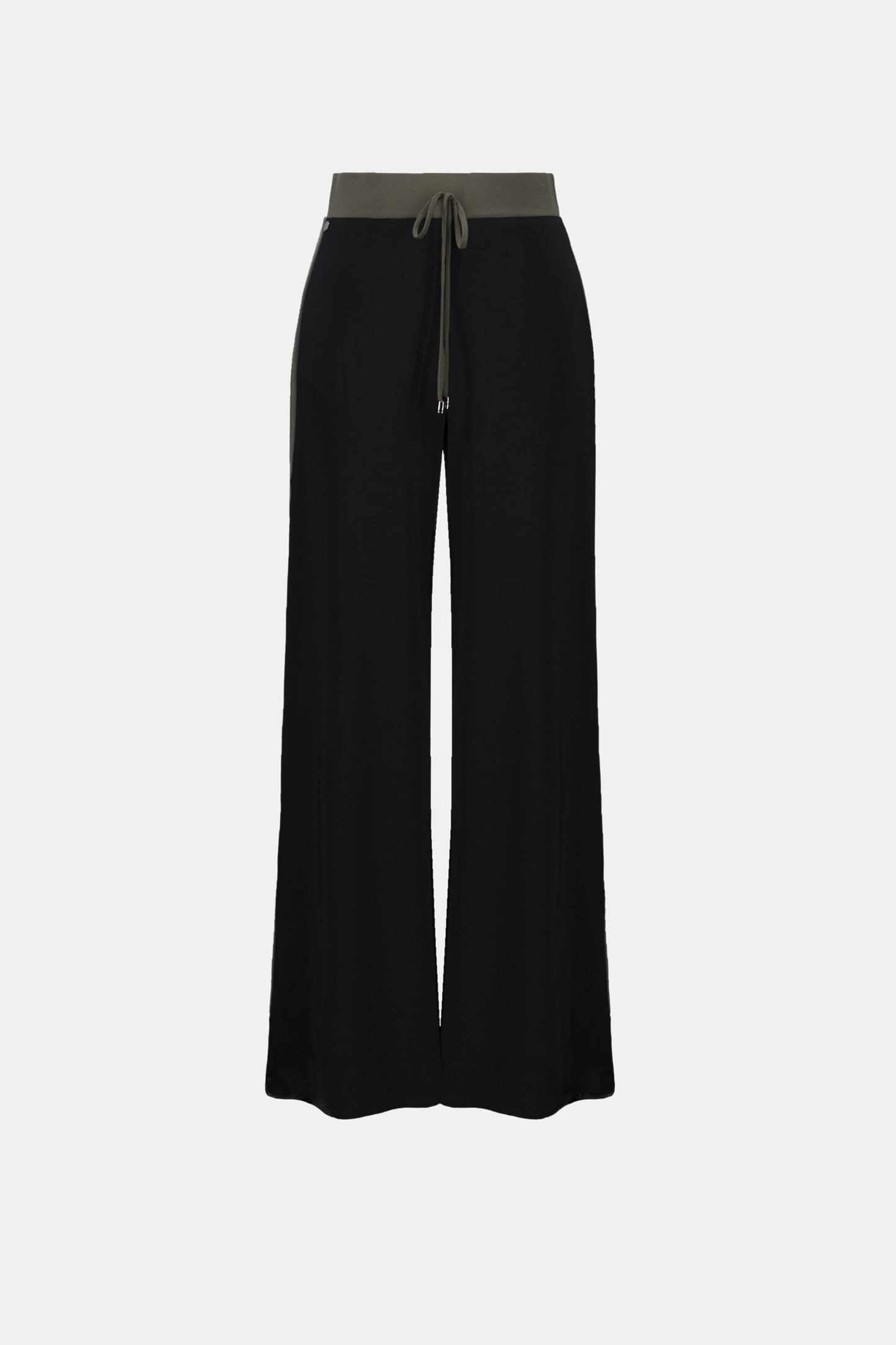 JOSEPH RIBKOFF Silky Knit Color Block Wide Leg Pull-On Pants 263607