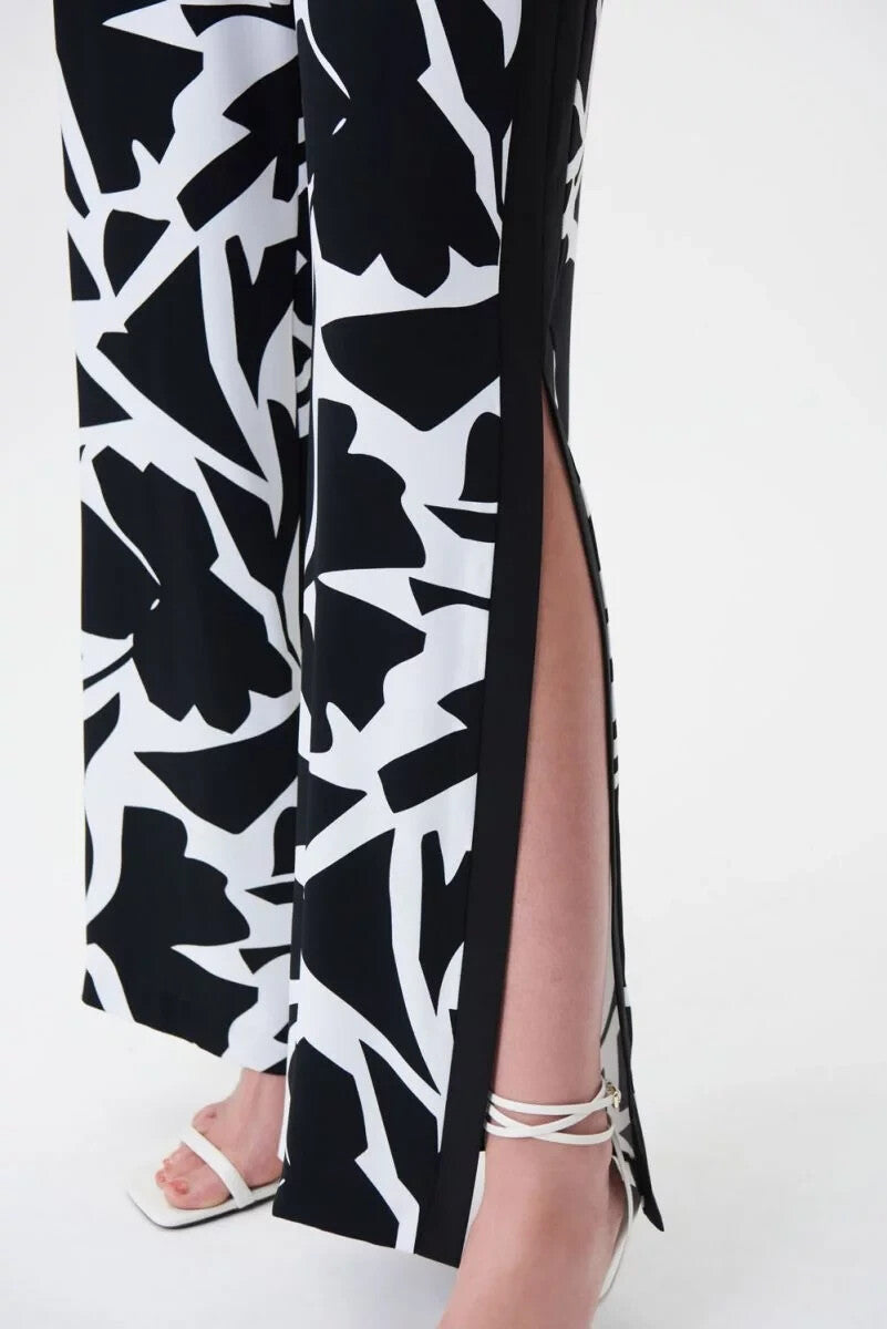 Printed Slit Pants Style 232046
