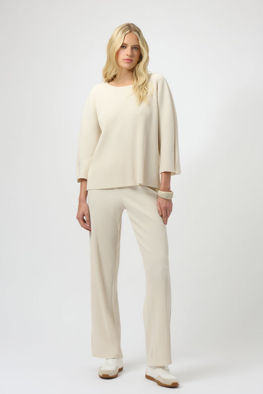 JOSEPH RIBKOFF Pleated Scuba Crepe Boxy Top 254210