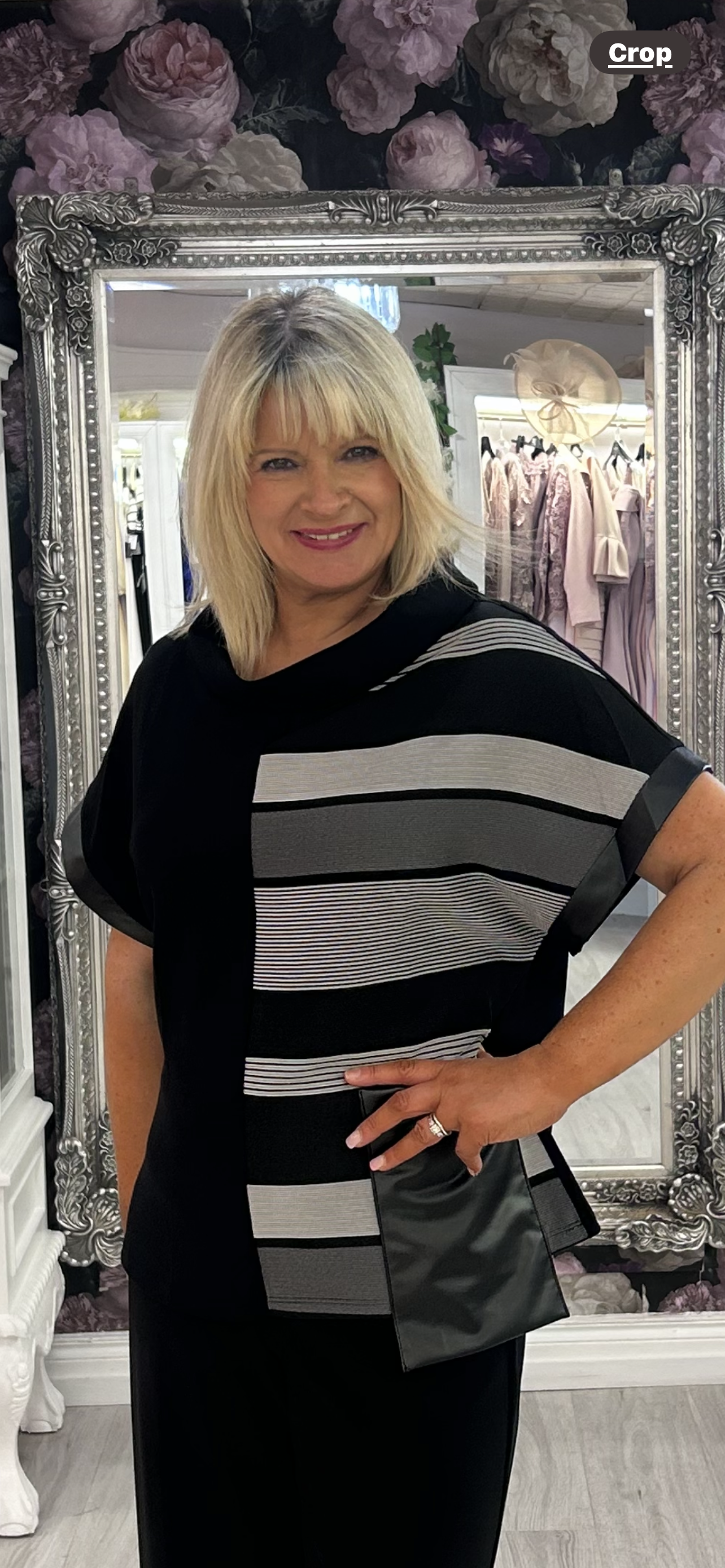Inco Stripe on one Sleeve Top