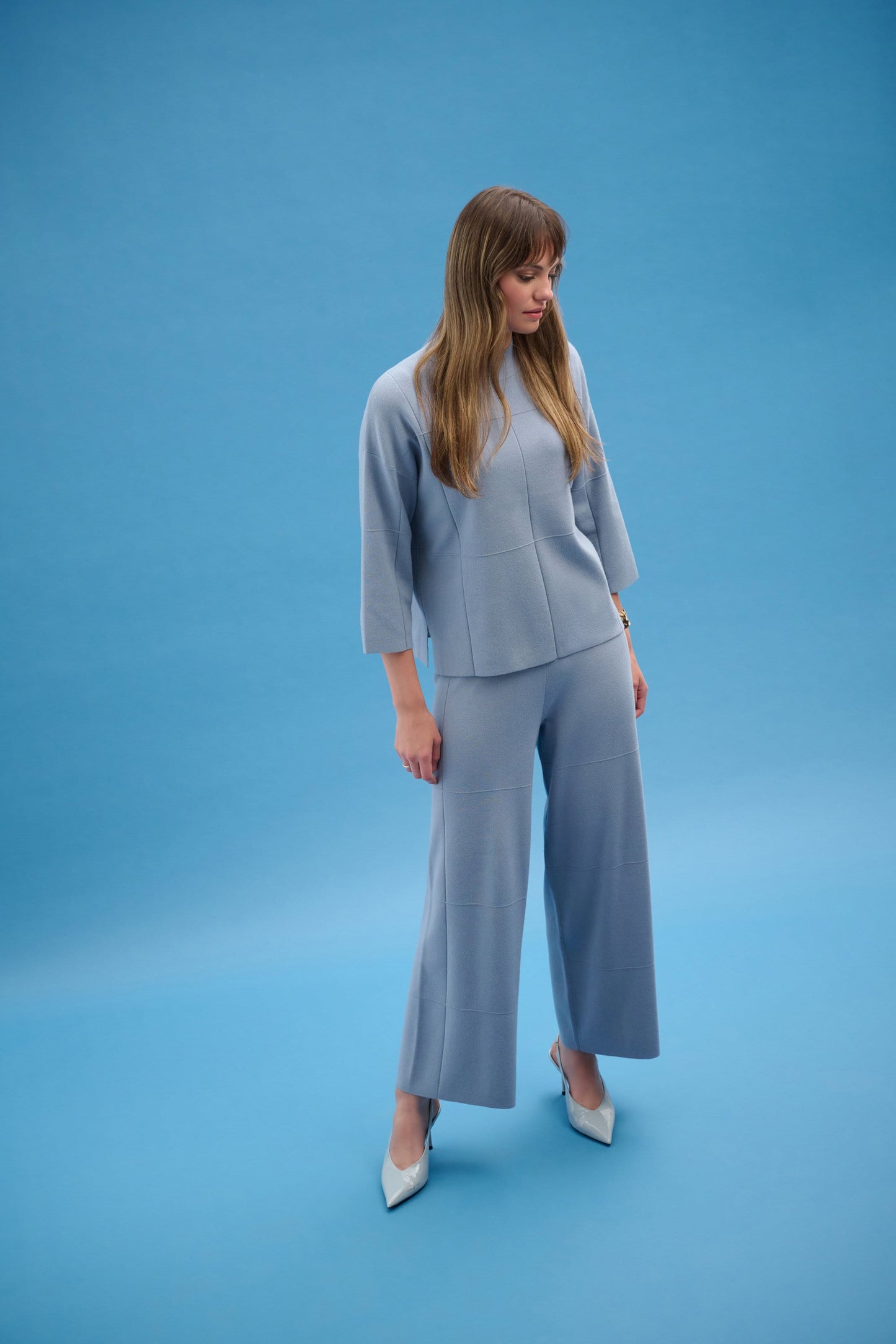 JOSEPH RIBKOFF 261982 Brushed Viscose Culotte Pants