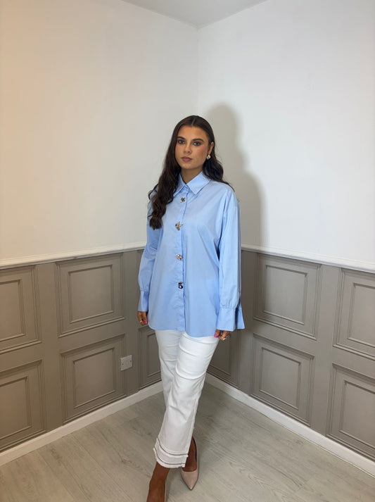 Blue daisy shirt