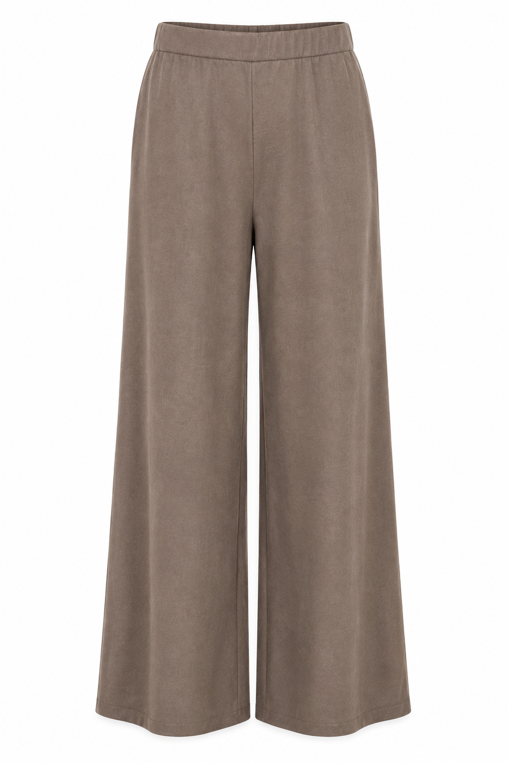 Mushroom Wide Leg Trousers