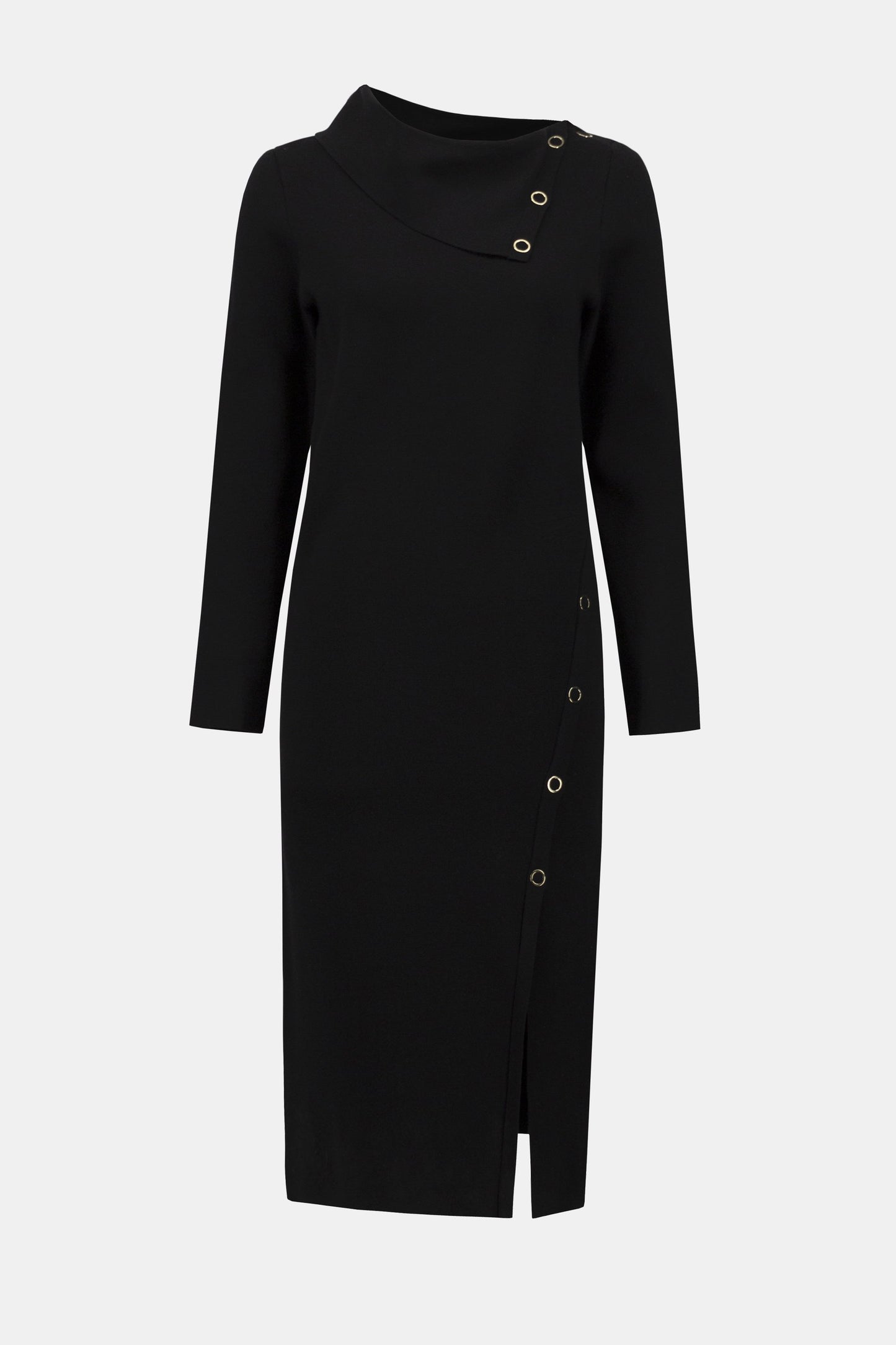Sweater Knit Sheath Dress with Eyelet Detail
254957