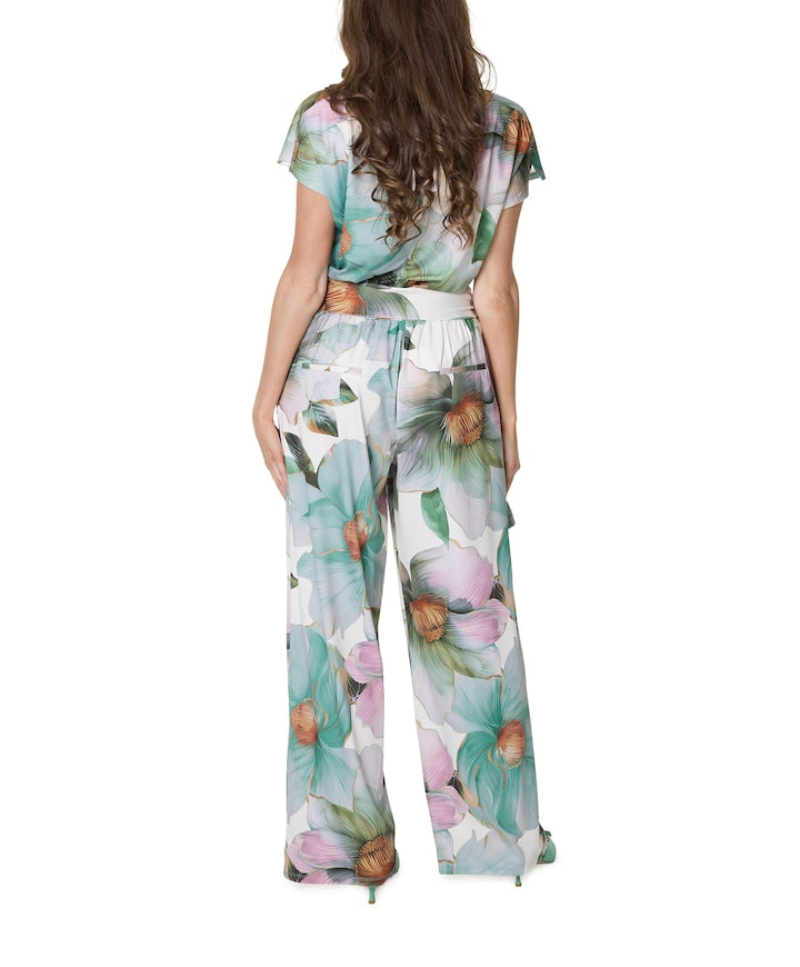 K-Design Floral Jumpsuit – Soft Mint Multi