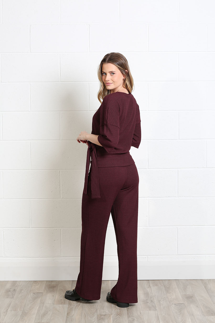 Rant and Rave Freya Textured Co-Ord Chocolate Brown