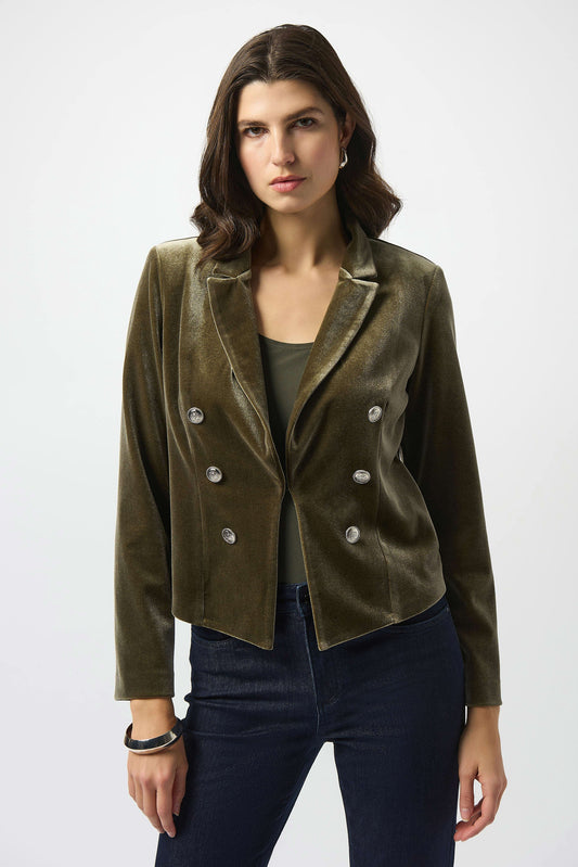 Velvet Knit Fitted Blazer
253193
