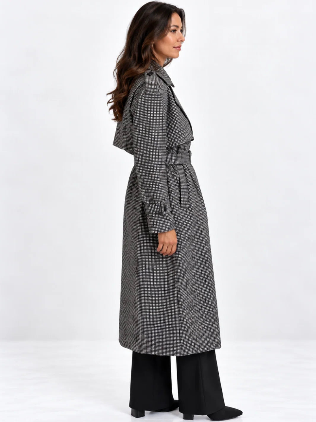 KATE & PIPPA BROMLEY JACKET IN BLACK CHECK