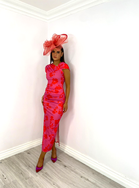 Mia pink and coral dress