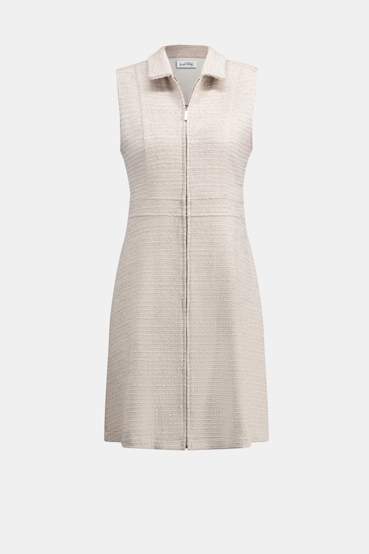 Bouclé A-Line Dress With Zipped Neckline
262221