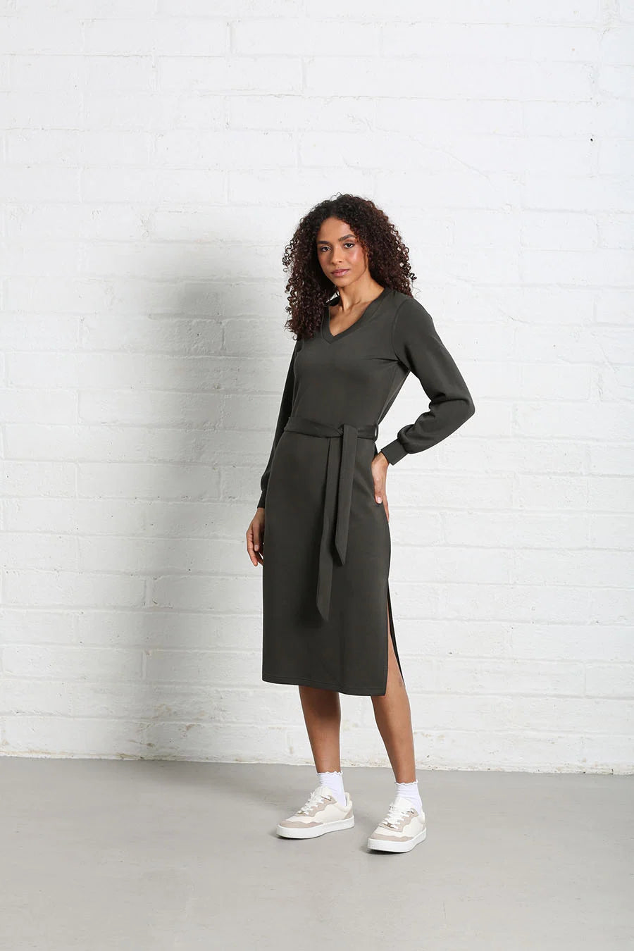 Celia khaki dress